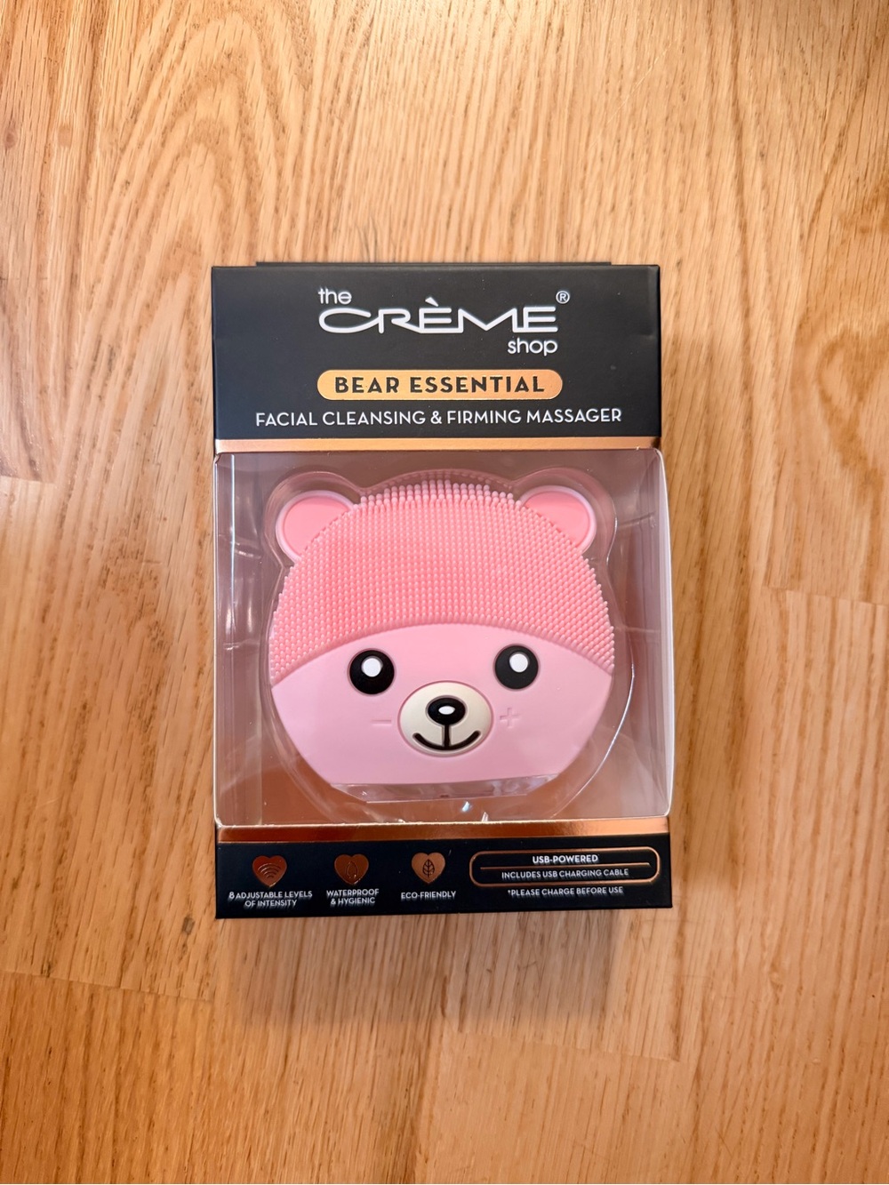 The Crème Shop Bear Essential Pink Facial Cleansing & Firming Massager